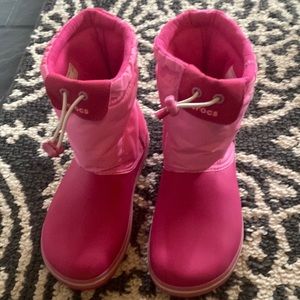Girls croc boots size 2